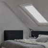Eurohome 100% Blackout Skylight Roller Blind, No Drilling, Sun Protection,