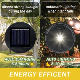 Profinella 2 Pack Solar Lights Replacement Top Outdoor Pathway Lights（3.15inch）