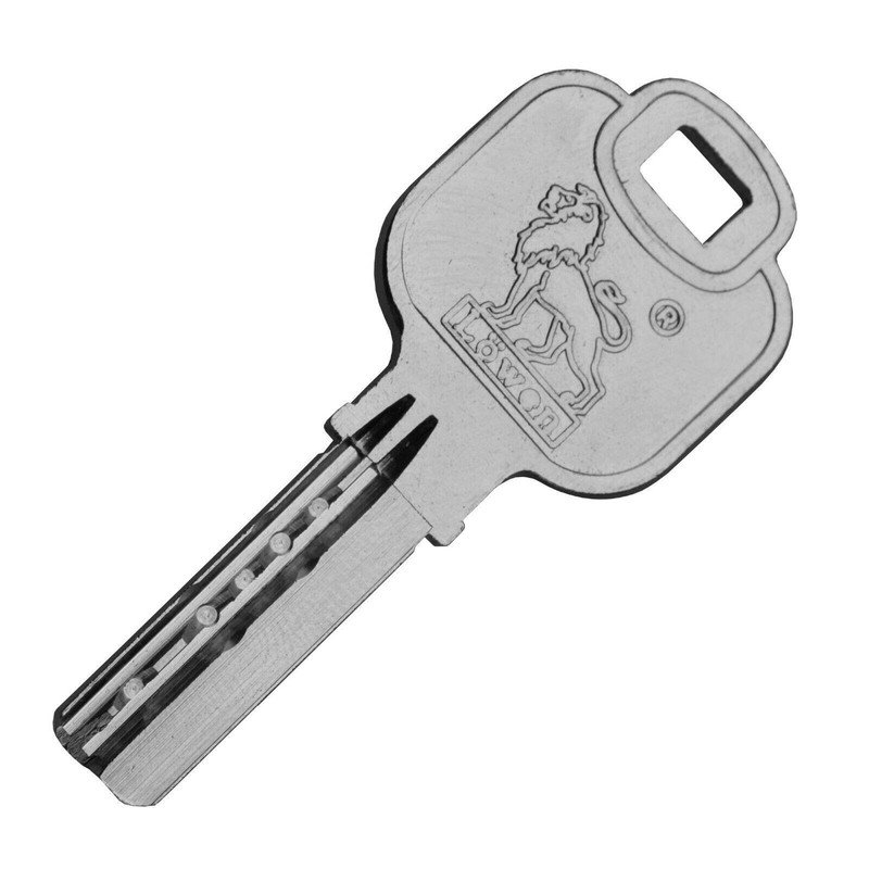 Löwen Sicherheit 4x Half Cylinder 40 mm 30/10 Keyed Alike