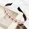 Burnaby Orange Flower Slim Hairband / 버나비 오렌지 플라워 슬림