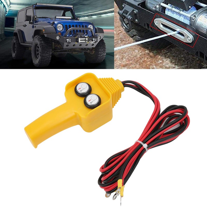 Keenso 12V Winch Controller, Wired Winch Controller Winch Remote Control