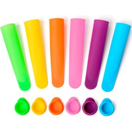 U Chef Juego de moldes de silicona para hacer paletas de hielo Set de 6 Popsicles Paletas De Hielo. Reutilizables y Libres de BPA