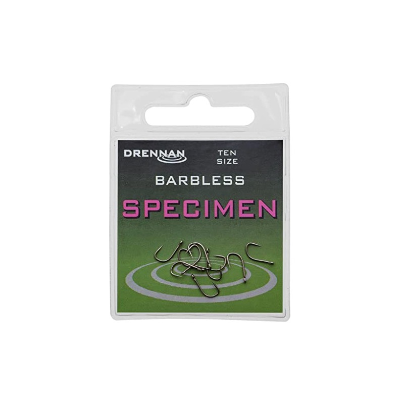 Drennan specimen barbless eyed hooks