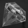 Candies Box Diamond Shaped Clear Jar Transparent Plastic Candy Storage