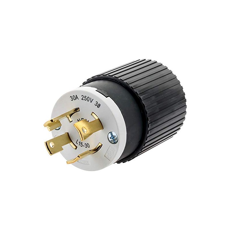 Hubbell-Wiring L1530P 4 Wire 3 Pole Polarized Locking Plug 250
