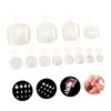 Mikinona 600pcs Artificial Toe Nail Tips Full Cover Nail Art