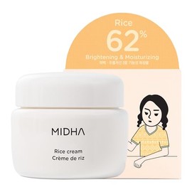 MIDHA- Crema de Arroz 1.7oz (50gr) 63% Agua de Arroz Crema de Día