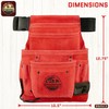 Graintex SS2513 :: 10 Pocket Nail & Tool Pouch Red