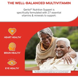 Geritol, Multivitamin Supplement, Contains B-Vitamins, Antioxidants, Vitamins C, E & D and Iron, 27 Essential Vitamins and Minerals, Gluten-Free, Non-GMO, No Artificial Sweeteners, 100 Tablets, 3 Pack