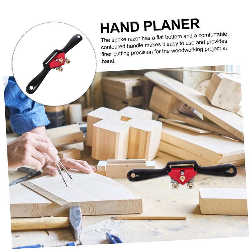 SHINEOFI 1 Set Adjustable Hand Planer Spokeshave Woodworking Tool S