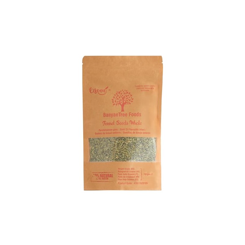 BanyanTree Foods Fennel Seeds 150g~ All Natural, Indian Origin