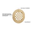 Artiwell 4-1/4” OD Snap-in Shower Drain Cover, Round Shower Drain