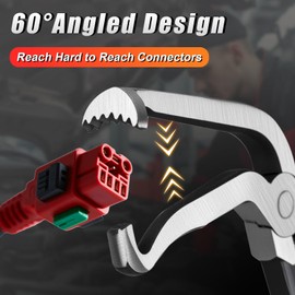 Electrical Disconnect Pliers Set, 37960, 37980 Electrical Connector Pliers for Cars, Connector Separator 13120, Automotive Terminal Plug Removal and Fuel Line Disconnect Tools, Red