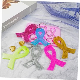 Operitacx 22 Pcs Bow Mold Crystal Epoxy Resin Mold and Key Rings DIY Kits Earring Resin Molds Jewelry Accessories Key Chains Clay Earring Kit DIY Earrings Mold Clay Kit Ornament Alloy Ribbon