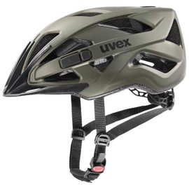 uvex touring cc Lightweight All-Round Helmet for Men and Women - Individual Size Adjustment - Expandable with LED Light - Smoke Green Matt - 52-57 cm