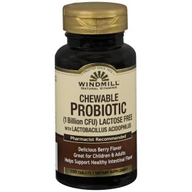 Windmill Chewable Probiotic 1 Billion CFU Tablets 100ct
