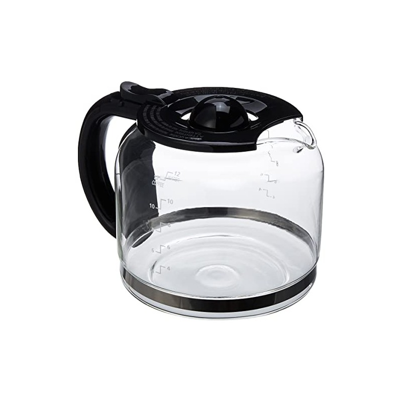 Capresso Glass Carafe 12 Cup, Black