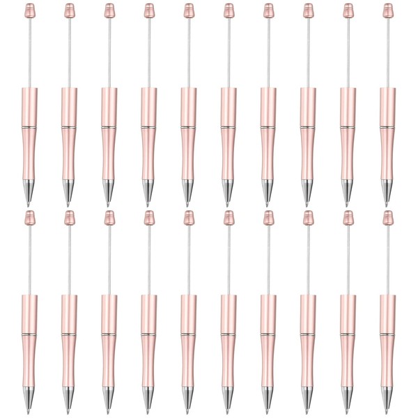 PATIKIL Beadable Pens, 20 Pack Black Ink Plastic Bead Pen