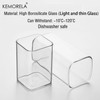 1/2/4/6 Counts Drinking Cup, High Borosilicate Thin Glass Rectangular Heat-resistant