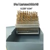 LLDSIMEX 60 Piece 1#-60# Titanium Nitride Coated Numbered Drill Bit