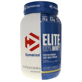 Dymatize Nutrition Elite Whey Protein Powder, Gourmet Vanilla, 2 Pounds by Dymatize