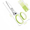 Premium Quality Stainless Steel Herb Scissors With 5 Blades, Cover