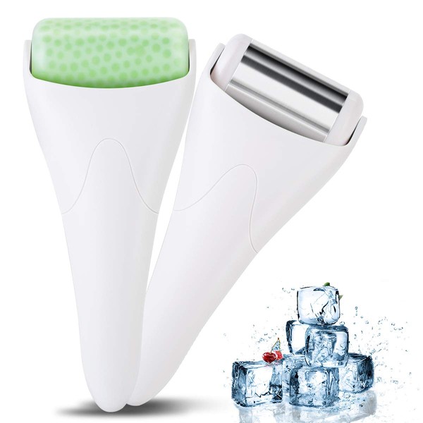 SunshineFace 2-in-1 Ice Roller Stainless Steel Face Body Cooling Therapy Skin Massager