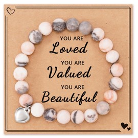 Inspirational Bracelets for Women Encouragement Bracelets Natural Stone Bracelets Healing Bracelets Inspirational Gifts for Her Mother Aunt Daughter Sister Best Friend