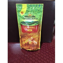 Turmeric Tea 10-in-1 Instant Powder drink w/ Gynura Procumbens Curcuminoids Curcumin Healthy natural herbs and spices Ginger, Lemongrass, Moringa, Naturall (1 Pack)_AB