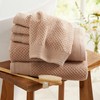 Market & Place 100% Cotton Waffle Textured 6 Piece Towel