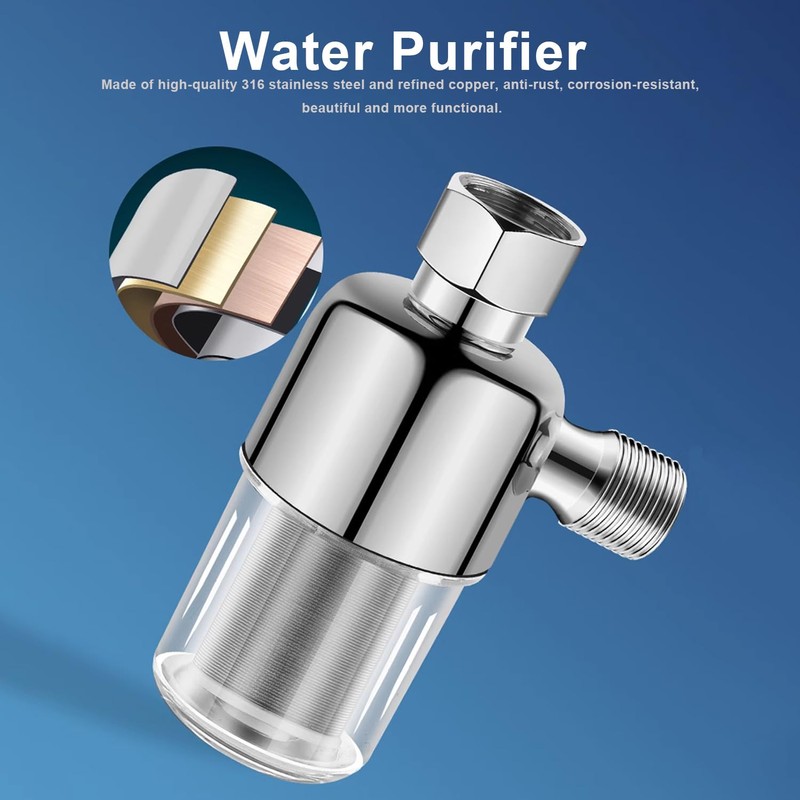 Water Filter Shower, JANDH Water System Prefilter, Reusable Filter, with