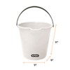 Superio 6-Pack Plastic Cleaning Bucket for Home, 2 Gallon Pail