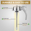 Shatterproof Honey Dispenser No Drip with Stand, Clear Syrup Dispenser