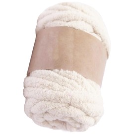 Chunky Yarn for Crochet 250g Knitting Chenille Yarn Soft Thick Yarn DIY Fluffy Chunky Wool for Blankets Sweaters Scarves Beige Chenille Yarn Chunky Yarn for Crochet Thick Wool