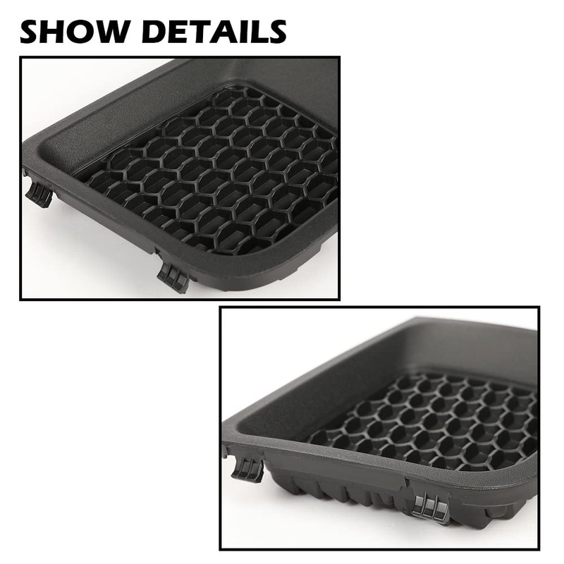 PIT66 Bumper Cover Grille, Compatible with 2015 2016 2017 Jeep