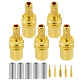 Vecys 5 PCS SMP Type RF Connectors 50 Ohm SMP Male Coaxial Connector for RG174 RG316 RF Coax Cable