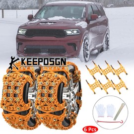 KEEPDSGN SUV Wheel Snow Tire Chain Anti Skid Emergency Mud Rain Safe for Dodge Durango