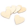 Wooden Hearts, Empty Natural Wood Discs Confetti Hearts for DIY