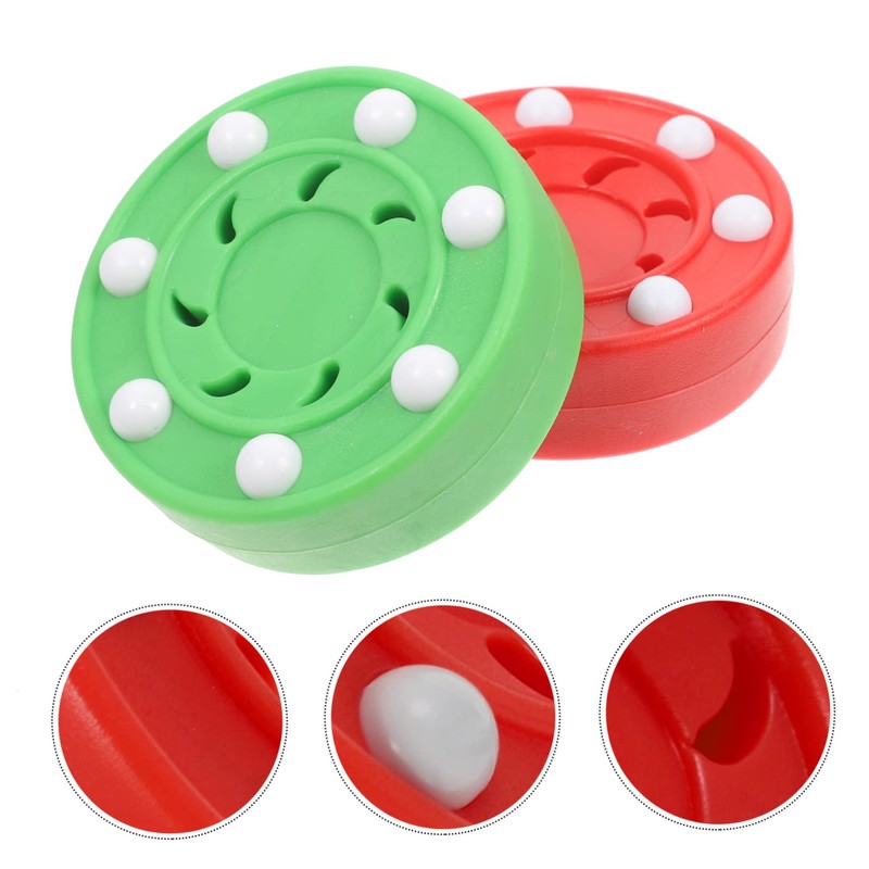 ibasenice 2Pcs Roller Hockey Pucks for Street Hockey Professional Grade