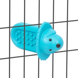 Happilax Langsamer Futternapf für Hunde - Kistenleckerli-Spender für Hunde - Haustiere beschäftigt und stimuliert - Befestigung - Unzerstörbares Spielzeug Hundetraining - 7x14x9 cm, Blau