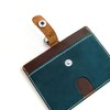 boshiho ID Card Holder, Horizontal, Genuine Leather, Name Holder, 3