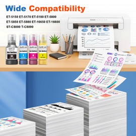 JoyPrinting Compatible Ink Replacement for T542 542 Ink Refill Bottles