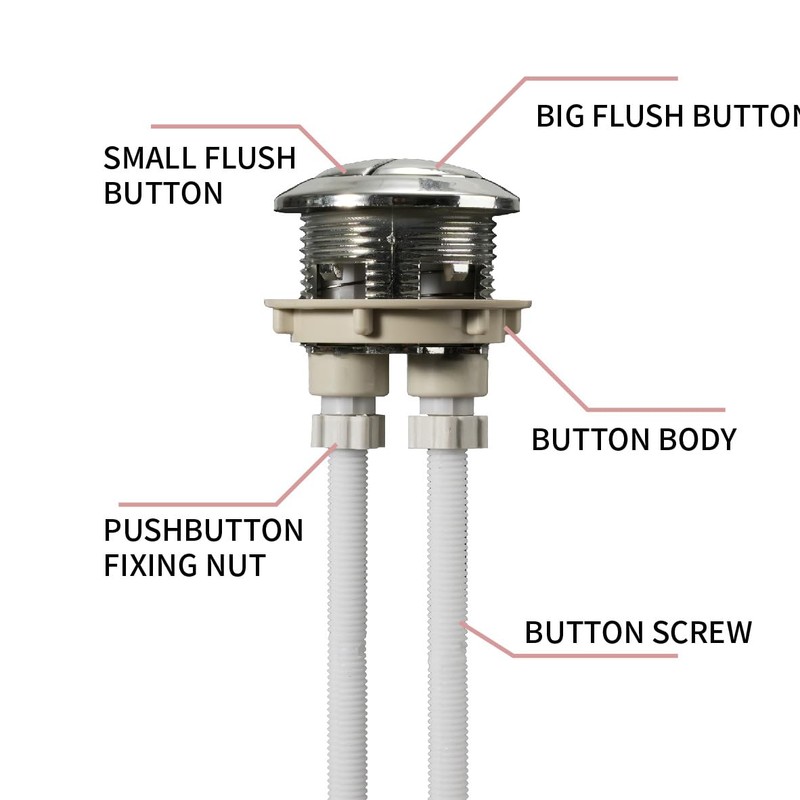 Double Flush Toilet Flush Button 50 mm, Replacement Push Button
