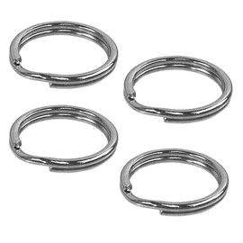 Foto&Tech Stainless Steel Big Round Lug Ring Camera Strap Split Ring for Medium Cameras (4 pcs, Original)