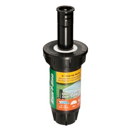 Rain Bird 1802HDS Professional Dual Spray Pop-Up Sprinkler, 180° Half Circle Pattern, 8' - 15' Spray Distance, 2" Pop-up Height