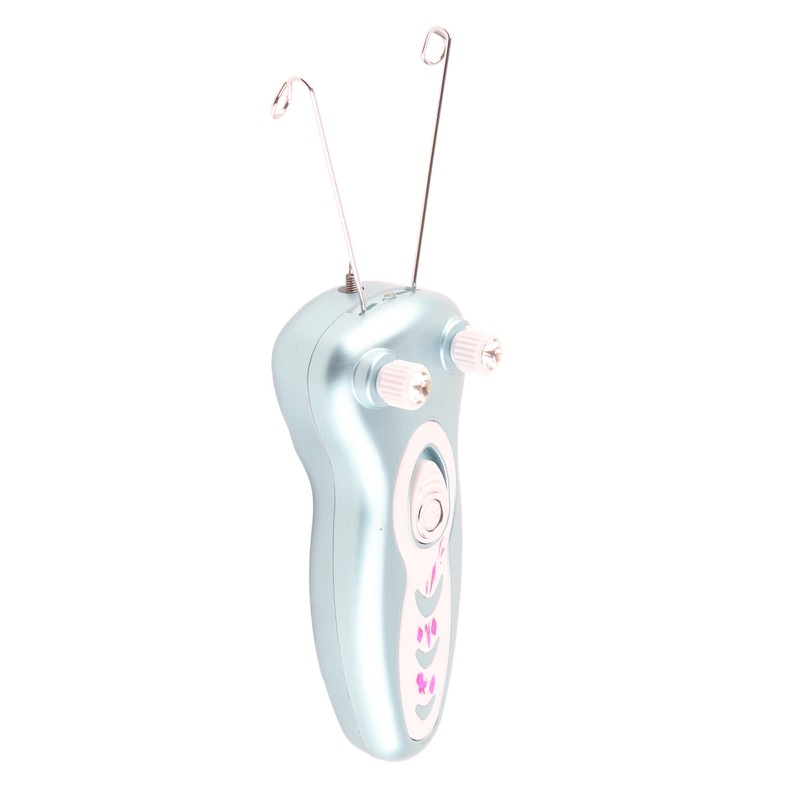 Electric Facial Cotton Threading Epilator Rechargeable Cordless LED Lighting Threading