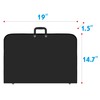 Vantasii Black Art Portfolio Case Artist Carrying Case Artist Portfolios