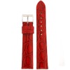 Tech Swiss Ladies Watch Band Crocodile Grain Red Glossy Built-In