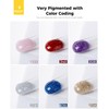 BURANO Poly Extension Gel Nail Kit, 6 Bottles Purple Blue