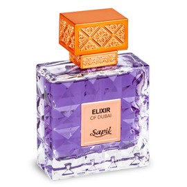 Sapil Elixir of Dubai Unisex Eau de Parfum – Long-Lasting Dubai Perfume with Amber, Vanilla, Musk, Cardamom, Bergamot & Lavender – Arabic Luxury Fragrance for Men & Women – 3.38 oz